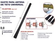 Antena Haste Universal com 3 Roscas/Encaixes M4/M5/M6  - 10250