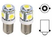 Lâmpada LED 69 - 12V BA9S 5 LEDs - PAR