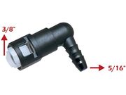 Conector Bartolomeu / Quick Universal Bico 7mm (3/8" X 5/16") 90º/em L - Grosso/Fino - QC-004