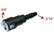Conector Bartolomeu / Quick Universal Bico 7mm (3/8" X 5/16") Reto - Grosso/Fino QC-005