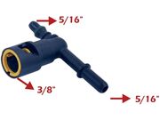 Conector em T Pop Top Quick Universal 3/8" X 5/16" X 5X16" - Com Anel