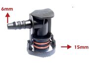 Conector Fechamento Flauta Renault Twingo, Kangoo, Megane - 12X6