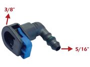 Conector Linha GM 90º/em L 5/16" X 3/8" Com Anel - Fino/Grosso