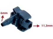 Conector Mangueira Retorno Radiador 11,3 X 8,0mm-90°/Em L