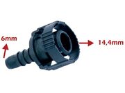 Conector Mangueira Retorno Radiador 14, 4mm X 8 mm-Reto