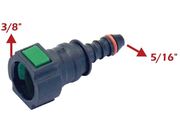 Conector Reto Com Anel 3/8" X 5/16"