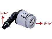 Conector Tubo Flauta Fiat 5/16 X 5/16 90° - Cinza