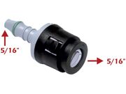 Conector Tubo Flauta Fiat 5/16 X 5/16 Reto - Preto