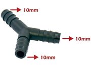 Conexão / Adaptador em Y 10 X 10 X 10 mm - Emenda de Mangueira 3 Vias