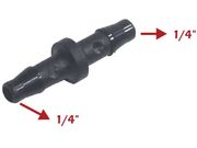 Conexão / Adaptador Reto 1/4" X 1/4"(6,35mm)Reto-Bicos Corrugados - Emenda