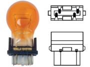 Lâmpada 3157 2 Polos 27/8W - 12V S25 Base Plástico Âmbar