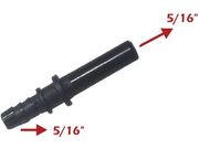 Conexão / Adaptador Reto 5/16" X 5/16" 1 Bico Liso Longo / 1 Bico Corrugado