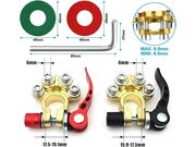 Terminal de Bateria Sapinho com Engate Rápido - Positivo(Vermelho) / Negativo(Preto) - PAR - 9574